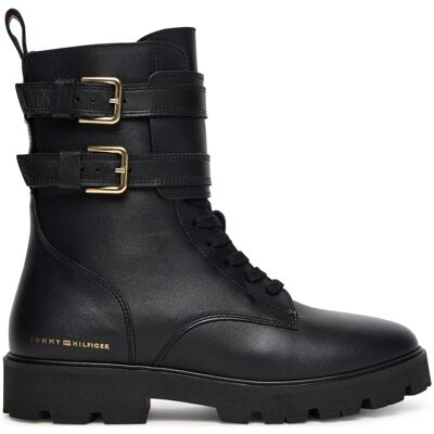 Schnürschuhe Tommy Hilfiger Biker Laceup FW0FW08986 Schwarz 38 female Schnürschuhe Tommy Hilfiger Biker Laceup FW0FW08986 Schwarz 38 female
