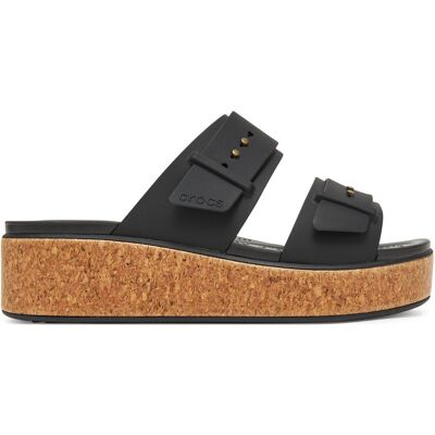 Pantoletten Crocs Brooklyn Cork Buckle 211252 Schwarz 41_42 female Pantoletten Crocs Brooklyn Cork Buckle 211252 Schwarz 41_42 female