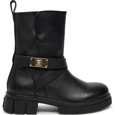 Stiefeletten Tommy Hilfiger Biker Leather FW0FW08313 Schwarz 37 female Stiefeletten Tommy Hilfiger Biker Leather FW0FW08313 Schwarz 37 female