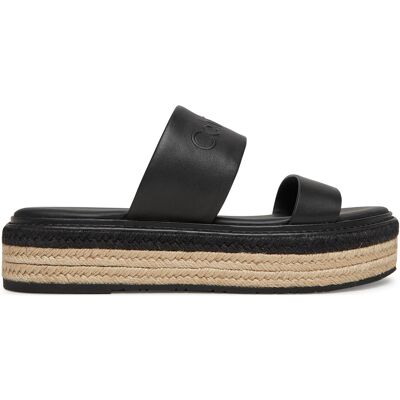Espadrilles Calvin Klein Flatform Wedge Slide - He HW0HW02374 Schwarz 38 female Espadrilles Calvin Klein Flatform Wedge Slide - He HW0HW02374 Schwarz 38 female