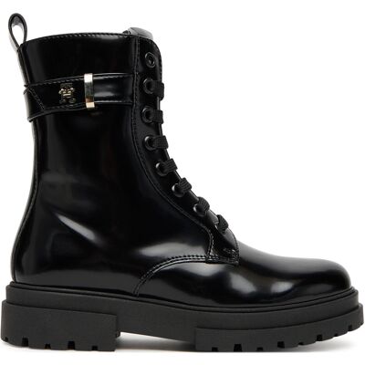 Schnürstiefeletten Tommy Hilfiger Lace-Up Bootie T4A5-34028-1453 S Schwarz 34 female Schnürstiefeletten Tommy Hilfiger Lace-Up Bootie T4A5-34028-1453 S Schwarz 34 female