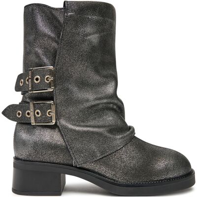 Steve Madden Bonfire - Silber Stiefeletten - Damen Steve Madden Bonfire - Silber Stiefeletten - Damen