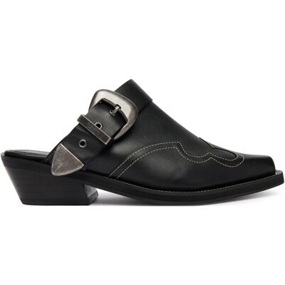 Pantoletten Tommy Jeans Archive Cowboy Mule Leather EN0EN03063 Schwarz 37 female Pantoletten Tommy Jeans Archive Cowboy Mule Leather EN0EN03063 Schwarz 37 female