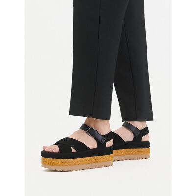 Espadrilles Ugg W Aubrey Ankle Strap 1167471 Schwarz 37 female Espadrilles Ugg W Aubrey Ankle Strap 1167471 Schwarz 37 female