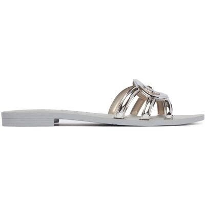 Pantoletten Guess FLJHO2 ELE03 Silberfarben 35 female Pantoletten Guess FLJHO2 ELE03 Silberfarben 35 female