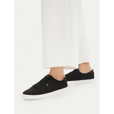 Sneakers aus Stoff Tommy Hilfiger Th Low Profile Vulc Canvas FW0FW09102 Schwarz 36 female Sneakers aus Stoff Tommy Hilfiger Th Low Profile Vulc Canvas FW0FW09102 Schwarz 36 female