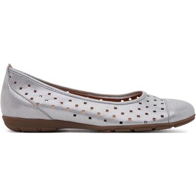 Ballerinas Gabor 64.169.61 Silberfarben 38 female Ballerinas Gabor 64.169.61 Silberfarben 38 female