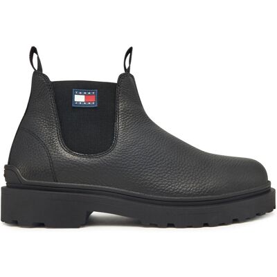 Klassische Stiefeletten Tommy Jeans Tjm Chelsea Leather Wl EM0EM01670 Schwarz 44 male Klassische Stiefeletten Tommy Jeans Tjm Chelsea Leather Wl EM0EM01670 Schwarz 44 male