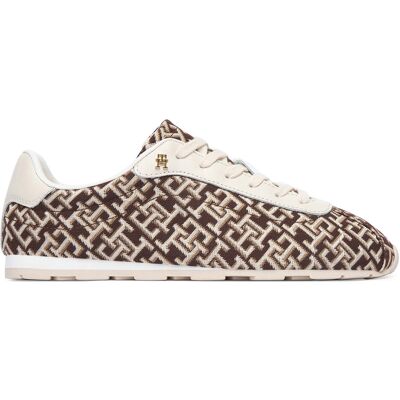 Sneakers Tommy Hilfiger Bella Monogram Sneaker FW0FW09523 Braun 36 female Sneakers Tommy Hilfiger Bella Monogram Sneaker FW0FW09523 Braun 36 female