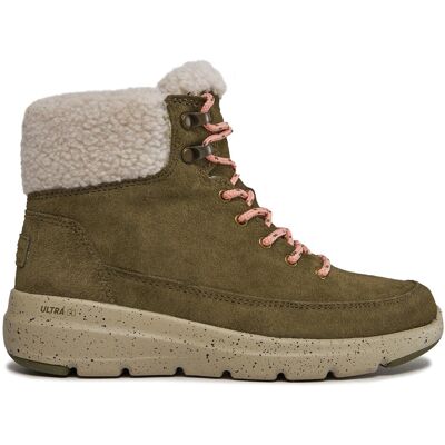Schnürschuhe Skechers Glacial Ultra Woodsy 144175/OLV Khakifarben 38 female Schnürschuhe Skechers Glacial Ultra Woodsy 144175/OLV Khakifarben 38 female