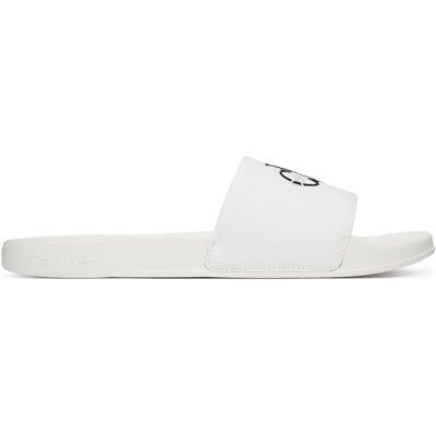 Pantoletten Calvin Klein Ess Slide Cv YM0YM01393 Weiß 42 male Pantoletten Calvin Klein Ess Slide Cv YM0YM01393 Weiß 42 male