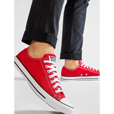Sneakers aus Stoff Converse Chuck Taylor All Star Ox M9696C Rot 42_5 unisex Sneakers aus Stoff Converse Chuck Taylor All Star Ox M9696C Rot 42_5 unisex