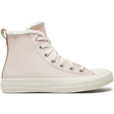 Converse Chuck Taylor All Star Leder & Sherpa Pink - Sneakers Converse Chuck Taylor All Star Leder & Sherpa Pink - Sneakers