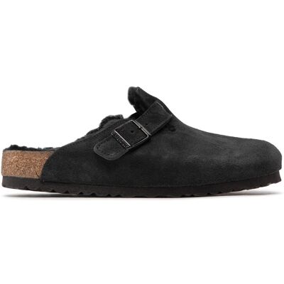 Pantoletten Birkenstock Boston Vl/Sheraling 0259881 Schwarz 42 male Pantoletten Birkenstock Boston Vl/Sheraling 0259881 Schwarz 42 male