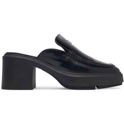 Pantoletten Calvin Klein Block Heel Mule Lth Hdw HW0HW03175 Schwarz 37 female Pantoletten Calvin Klein Block Heel Mule Lth Hdw HW0HW03175 Schwarz 37 female
