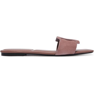 Pantoletten Calvin Klein Square Flat Sndl Embl Suede HW0HW03055 Beige 38 female Pantoletten Calvin Klein Square Flat Sndl Embl Suede HW0HW03055 Beige 38 female