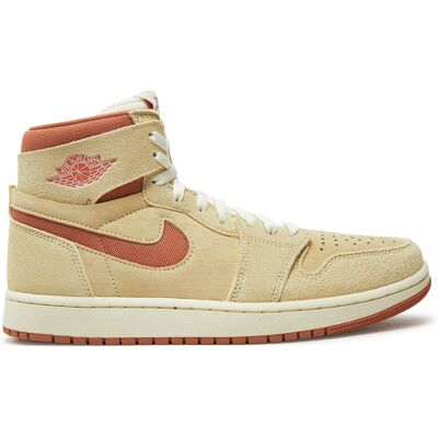 Nike Jordan Beige Air Jordan 1 Zoom CMFT 2 Sneakers - SAIL/TERRA BLUSH Nike Jordan Beige Air Jordan 1 Zoom CMFT 2 Sneakers - SAIL/TERRA BLUSH