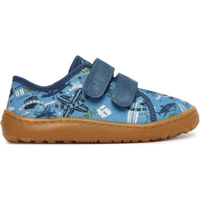 Hausschuhe Froddo Barefoot Canvas G1700440-6 S Blau 27 male Hausschuhe Froddo Barefoot Canvas G1700440-6 S Blau 27 male