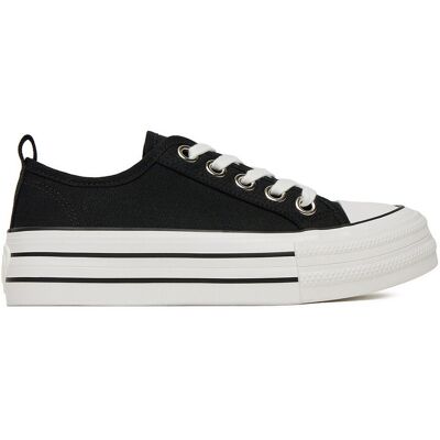 Sneakers aus Stoff DeeZee AM25234-D Schwarz 38 female Sneakers aus Stoff DeeZee AM25234-D Schwarz 38 female
