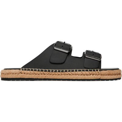 Espadrilles Tommy Hilfiger Flex Jutte Hilfiger Lth Sandal FM0FM05646 Schwarz 42 male Espadrilles Tommy Hilfiger Flex Jutte Hilfiger Lth Sandal FM0FM05646 Schwarz 42 male
