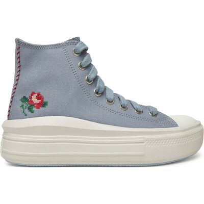 Sneakers aus Stoff Converse Chuck Taylor All Star Move Platform Rose A12571C Grau 37 female Sneakers aus Stoff Converse Chuck Taylor All Star Move Platform Rose A12571C Grau 37 female