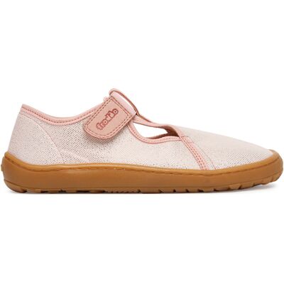 Hausschuhe Froddo Barefoot Canvas T-Bar G1700439-2 D Rosa 34 female Hausschuhe Froddo Barefoot Canvas T-Bar G1700439-2 D Rosa 34 female