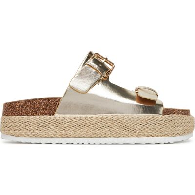 Espadrilles DeeZee LB-P1690 Goldfarben 41 female Espadrilles DeeZee LB-P1690 Goldfarben 41 female