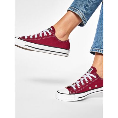 Sneakers aus Stoff Converse Chuck Taylor All Star Ox M9691C Dunkelrot 40 unisex Sneakers aus Stoff Converse Chuck Taylor All Star Ox M9691C Dunkelrot 40 unisex
