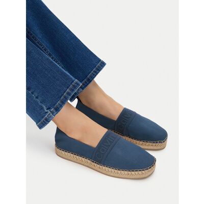 Espadrilles Calvin Klein Oblique Espadrille Webbing HW0HW02934 Blau 38 female Espadrilles Calvin Klein Oblique Espadrille Webbing HW0HW02934 Blau 38 female