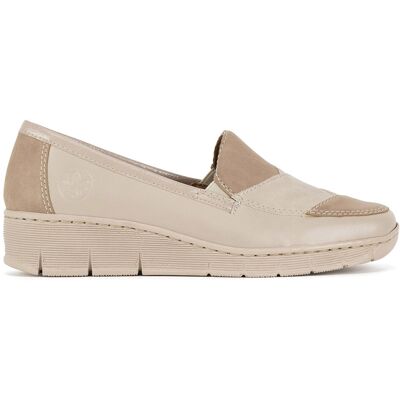 Halbschuhe Rieker 53785-60 Beige 36 female Halbschuhe Rieker 53785-60 Beige 36 female