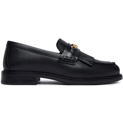 Slipper Tommy Hilfiger Th Chain Fringe Leather Loafer FW0FW09668 Schwarz 38 female Slipper Tommy Hilfiger Th Chain Fringe Leather Loafer FW0FW09668 Schwarz 38 female