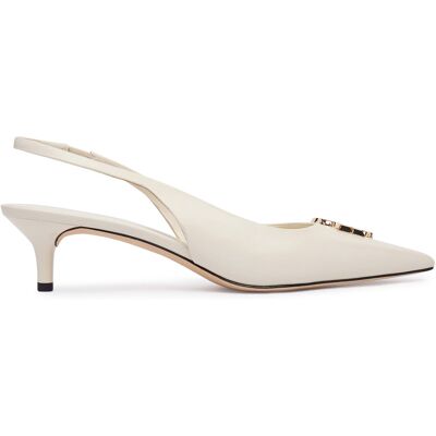 Pumps Tory Burch Eleanor Slingback 181018 Creme 38 female Pumps Tory Burch Eleanor Slingback 181018 Creme 38 female