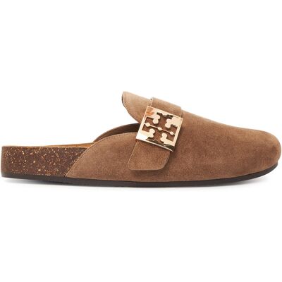 Pantoletten Tory Burch Mellow Mule 154446 Braun 38 female Pantoletten Tory Burch Mellow Mule 154446 Braun 38 female