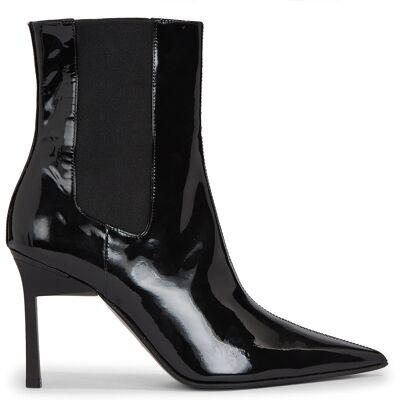 Stiefeletten Calvin Klein Geo Stiletto Chelsea Boot 90-Pat HW0HW01809 Schwarz 38 female Stiefeletten Calvin Klein Geo Stiletto Chelsea Boot 90-Pat HW0HW01809 Schwarz 38 female