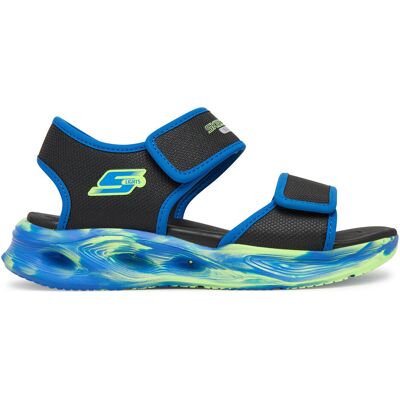 Sandalen Skechers S-Lights: Sola Glow Sandal - Fusion Brights 407032L/BKBL Schwarz 35_5 male Sandalen Skechers S-Lights: Sola Glow Sandal - Fusion Brights 407032L/BKBL Schwarz 35_5 male