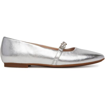 Ballerinas Gabor 64.141.61 Silberfarben 37 female Ballerinas Gabor 64.141.61 Silberfarben 37 female