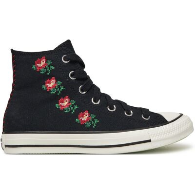 Sneakers aus Stoff Converse Chuck Taylor All Star Rose Cross Stitch A13657C Schwarz 37_5 female Sneakers aus Stoff Converse Chuck Taylor All Star Rose Cross Stitch A13657C Schwarz 37_5 female