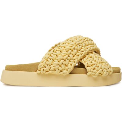 Pantoletten Inuikii Woven 70104-105 Gelb 36 female Pantoletten Inuikii Woven 70104-105 Gelb 36 female