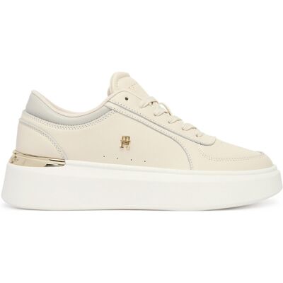 Sneakers Tommy Hilfiger Shiny Leather Platform Sneaker FW0FW09364 Écru 40 female Sneakers Tommy Hilfiger Shiny Leather Platform Sneaker FW0FW09364 Écru 40 female