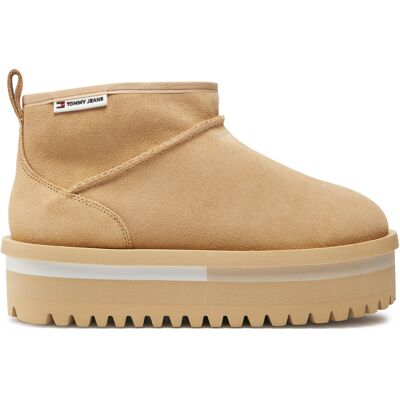 Schneeschuhe Tommy Jeans Tjw Suede Flatform Boot Wl EN0EN02599 Beige 40 female Schneeschuhe Tommy Jeans Tjw Suede Flatform Boot Wl EN0EN02599 Beige 40 female