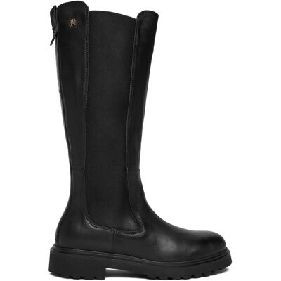 Stiefel Tommy Hilfiger Th Lthr Cleated Long Boot FW0FW08985 Schwarz 40 female Stiefel Tommy Hilfiger Th Lthr Cleated Long Boot FW0FW08985 Schwarz 40 female