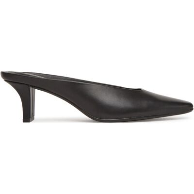 Pantoletten Calvin Klein Heel Mule Pump 50 - Lth HW0HW02332 Schwarz 40 female Pantoletten Calvin Klein Heel Mule Pump 50 - Lth HW0HW02332 Schwarz 40 female
