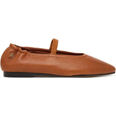 Ballerinas Tommy Hilfiger Soft Leather Ellastic Ballerina FW0FW09245 Braun 40 female Ballerinas Tommy Hilfiger Soft Leather Ellastic Ballerina FW0FW09245 Braun 40 female