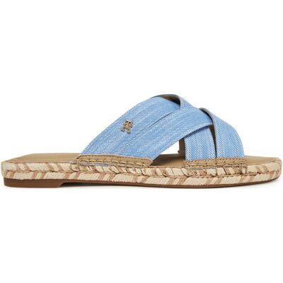 Espadrilles Tommy Hilfiger Chambray Espadrille Mule FW0FW08501 Blau 39 female Espadrilles Tommy Hilfiger Chambray Espadrille Mule FW0FW08501 Blau 39 female