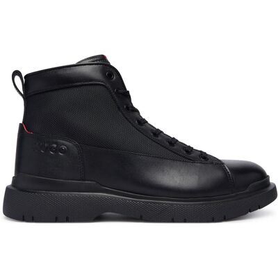 Schnürschuhe HUGO Nash 50573350 Schwarz 45 male Schnürschuhe HUGO Nash 50573350 Schwarz 45 male