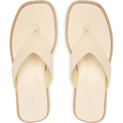 Zehentrenner Calvin Klein Block Heel Espa 50 Thong Lth HW0HW02902 Beige 36 female Zehentrenner Calvin Klein Block Heel Espa 50 Thong Lth HW0HW02902 Beige 36 female
