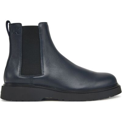 Klassische Stiefeletten Calvin Klein Combat Ess Chelsea Boot Lth YM0YM01374 Dunkelblau 40 male Klassische Stiefeletten Calvin Klein Combat Ess Chelsea Boot Lth YM0YM01374 Dunkelblau 40 male
