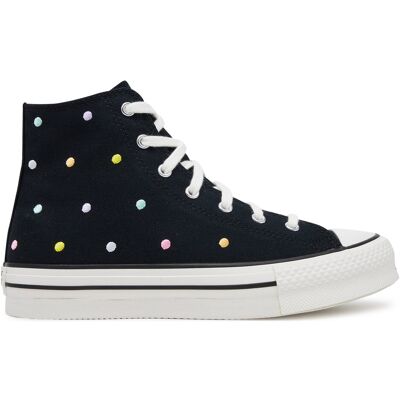 Sneakers aus Stoff Converse Chuck Taylor All Star Lift Polka Dots Platform A12608C Schwarz 38_5 female Sneakers aus Stoff Converse Chuck Taylor All Star Lift Polka Dots Platform A12608C Schwarz 38_5 female