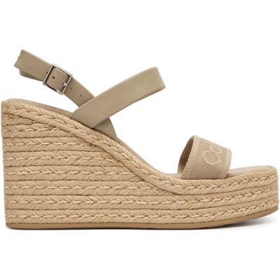 Espadrilles Calvin Klein Wedge Espad 70 Webbing Lth HW0HW02901 Beige 38 female Espadrilles Calvin Klein Wedge Espad 70 Webbing Lth HW0HW02901 Beige 38 female
