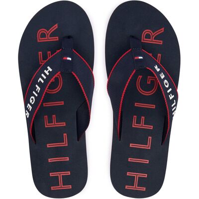 Zehentrenner Tommy Hilfiger Sporty Hilfiger Beach Sandal FM0FM05913 Dunkelblau 42 male Zehentrenner Tommy Hilfiger Sporty Hilfiger Beach Sandal FM0FM05913 Dunkelblau 42 male